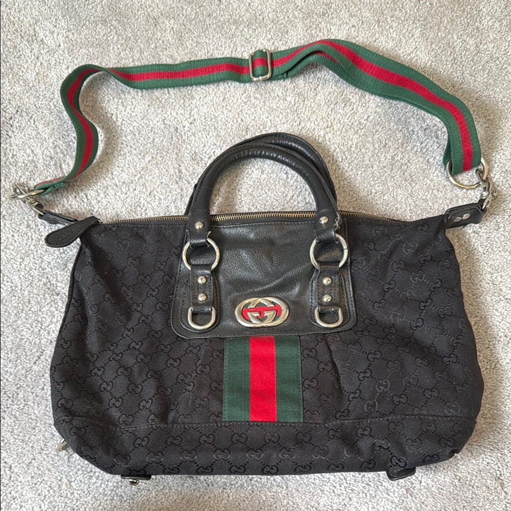 Gucci Black and Green Women's Bag